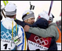 Мужская сборная Норвегии по биатлону: Фроде Андресен, Эгил Гьеланд, Хальвард Ханевольд и Оле Эйнар Бьорндален